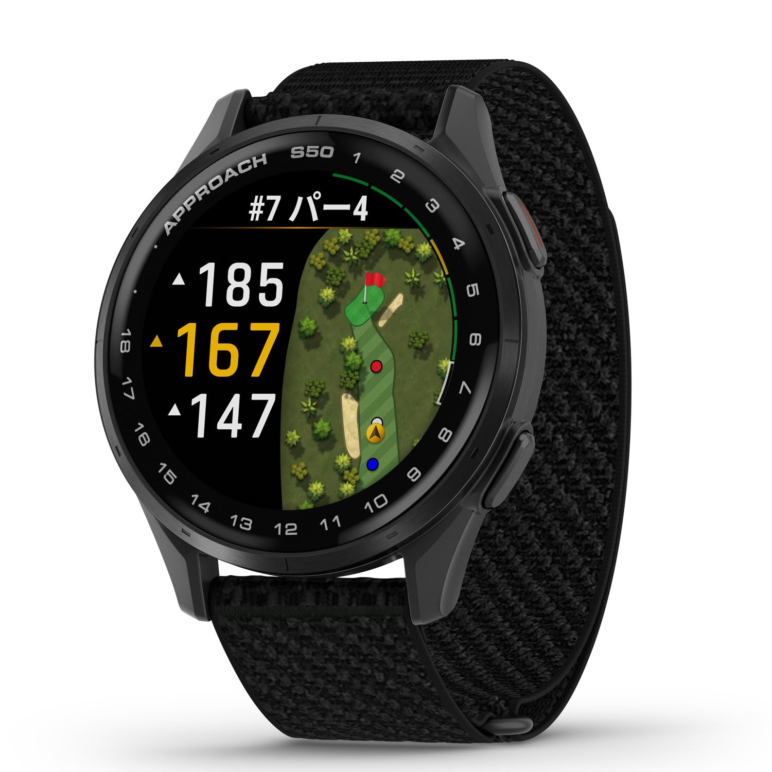 Amazon | ガーミン(GARMIN) Approach S50 Black ゴルフGPSウォッチ